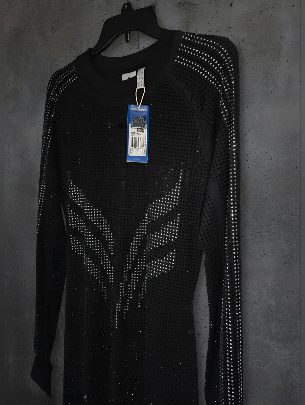 NWT Adidas Originals Atlanta Printed Rhinestones Dress | Black, XL - Picture 8 of 12